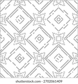 Geometric pattern. Digital design.Black and white pattern for web page, textures, card, poster, fabric, textile. Linear Wallpaper Image.
Repeating ornament.