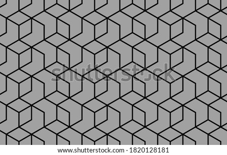 The geometric pattern with lines. Seamless background. Black texture. Graphic modern pattern. Simple lattice graphic design