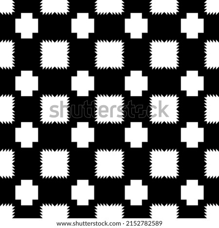 The geometric pattern with lines. Seamless background. White and Black texture. Graphic modern pattern. Simple lattice graphic design.Abstract geometric pattern with squares.Black, white and transpare