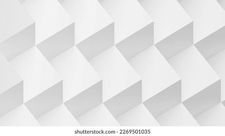 geometric pattern on white background,abstract high relief,3d rendering