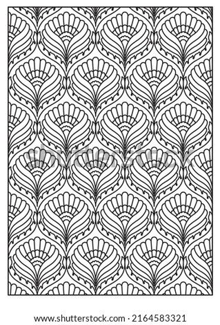Geometric pattern for relaxation coloring page