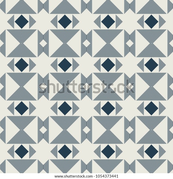 Geometric Pattern Repeat Fabric Print Seamless Stock Illustration ...