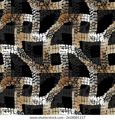 TEXTİLE CURTAİN GEOMETRIC PATTERNS DRAWİNG 