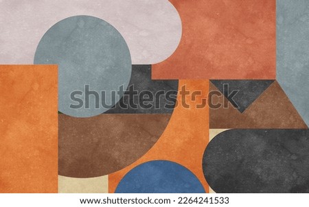 Geometric patterns. Abstract creative minimalist hand drawn illustration for wall decoration, wallpaper, poster, card, mural, rug, hanging picture, print
