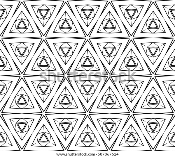 Geometric Patterns Raster Illustration Texture Interior