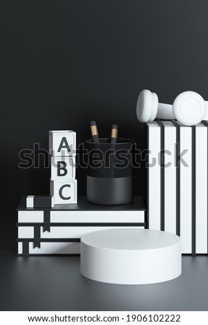 Geometric plane design, 3D rendering of the scene
