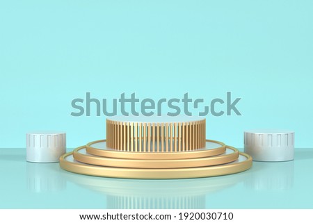 Geometric plane design, 3D rendering of the scene
