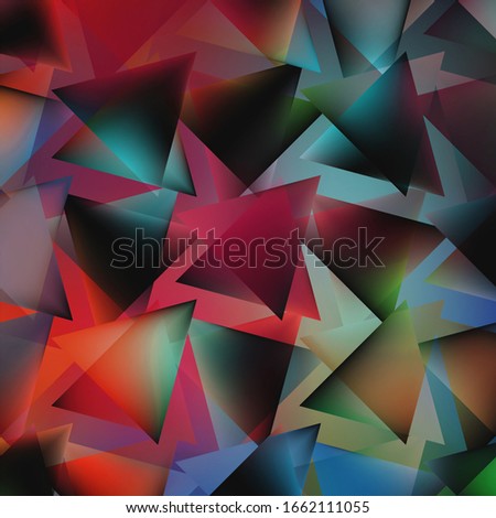geometric retro pattern with triangles. Abstract Mosaic background.