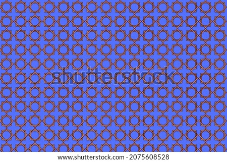 Geometric seamless pattern islated on blue background. Geometric islamic background for social media posts.