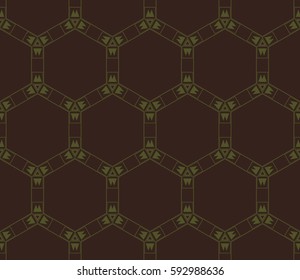 Geometric shape abstract Raster copy illustration. Seamless pattern.