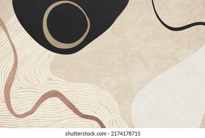 Geometric Stitching Patterns Of Abstract Lines, Simple Style Carpets, Cards, Wallpaper