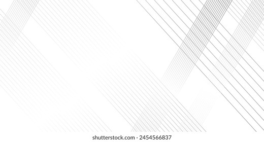 Geometric thin diagonal striped line element pattern gradient minimal transparent background. White and gray geometric pattern background. minimal background.