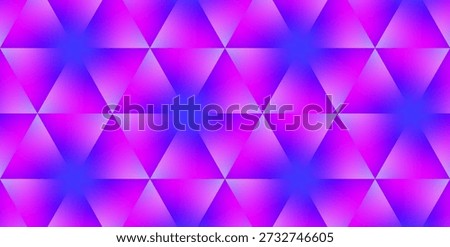 Geometric triangle pattern with neon gradients and mirrored symmetry — bold decorative background for posters and digital art.