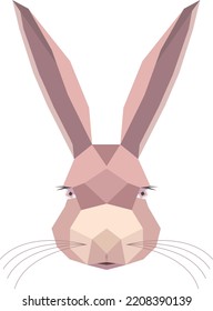 Geometric Wild Hare Or Jackrabbit