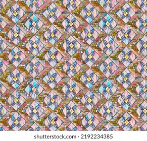 geometrical allover seamless pattern with abstract animation texture for graphic and digital textile printing design and any type of print 