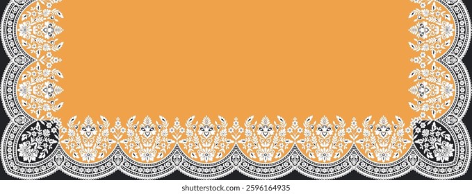 Geometrical art design with using patterns and side boarder.