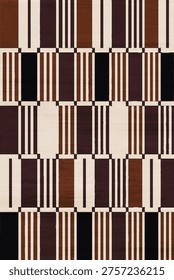 Geometrical Carpet modern Pattern with texture and trending colors in high resolution

