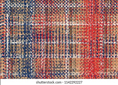 Geometrical, Elegant Tweed  Texture Repeat Modern Pattern Design 