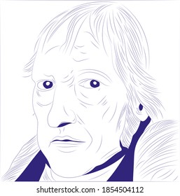 Georg Wilhelm Friedrich Hegel Illustration Image