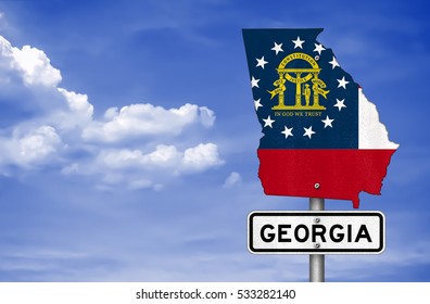 Georgia State - Road Sign Map