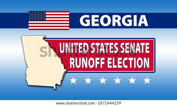 Georgia United States Senate Runoff Election
with a USA flag -
Illustration