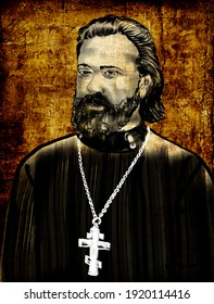 Georgy Apollonovich Gapon (b. 1870) Was A Russian Orthodox Priest And A Popular Working-class Leader Before The Russian Revolution Of 1905.