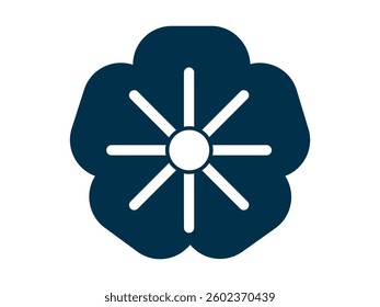 Geranuim icon. Spring vector icon concept. Simple vector line icon.