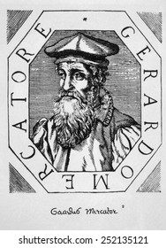 Gerardus Mercator (1512-1594), Woodcut 1666