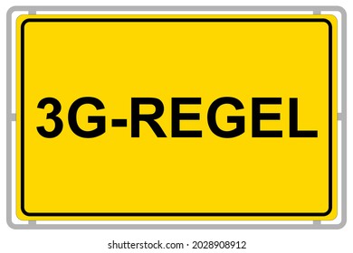 German 3G  Rule On Yellow Sign