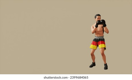 German Boxer: 3D Boxing Champion - Powered by Shutterstock