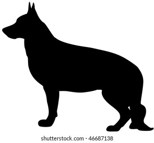 German Shepard Silhouette