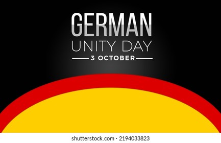 German Unity Day Backdrop With The Germany Flag Colors, Unity Day Background
