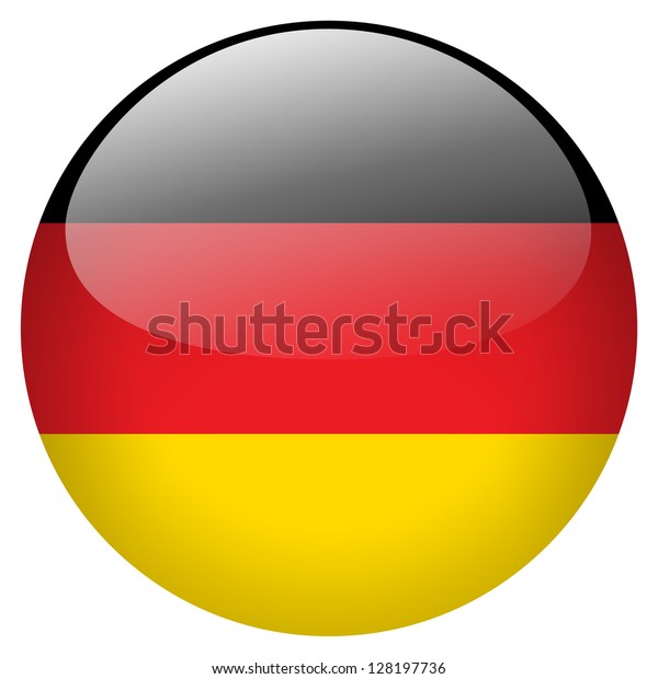 Germany Flag Button Stock Illustration 128197736