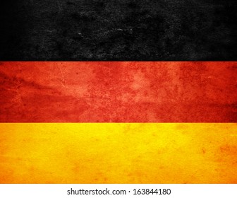 Germany Flag With Old Texture Grunge And Vintage