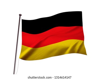 Germany Flag Vector Illustration Stock Vector (Royalty Free) 104698688