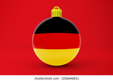 Germany Ornament Flag 3D Rendering 