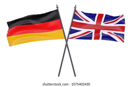 Germany Britain Flags German British Flags Stock Vector (Royalty Free ...