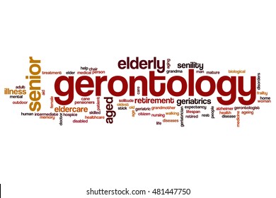 Gerontology Word Cloud Concept