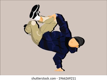 Gesture B Boy Dance Stock Illustration 1966269211 | Shutterstock