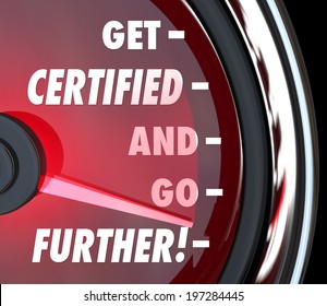 Get Certified And Go Further Words On A Speedometer To Illustrate Or Measure