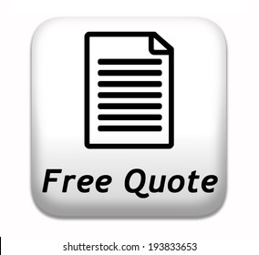 Get A Free Quote Button Or Icon