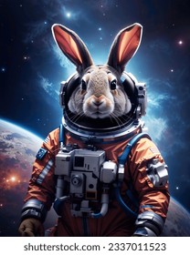 Get lost in the vastness of the galaxy! 🌌 Join this cute rabbit on a mesmerizing cosmic journey through star-studded worlds and witness its enchanting encounters with friendly aliens! 🚀💫✨