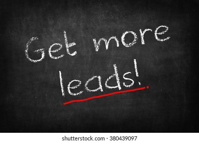 Get More Leads Words On Blackboard