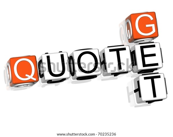 Get Quote Crossword Stock Illustration 70235236