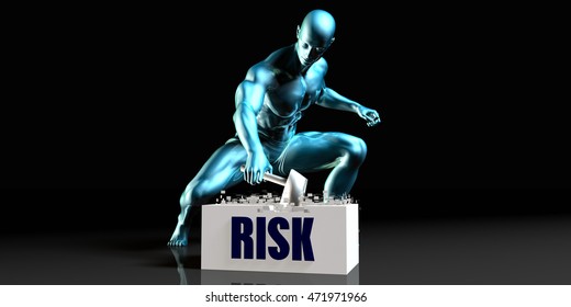 Get Rid of Risk and Remove the Problem 3D Illustration Render