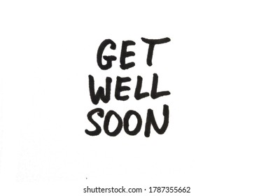 Get Well Soon Handwritten Message On Stock Illustration 1787355662 ...