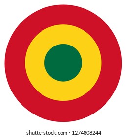 Madagascar Country Roundel Flag Based Round Stock Illustration ...