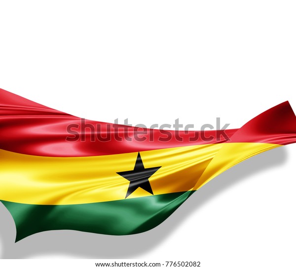 Ghana Flag Silk Copyspace Your Text Stock Illustration 776502082 ...