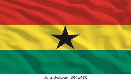 Ghana Flag Country Symbol Illustration Stock Illustration 1530024668