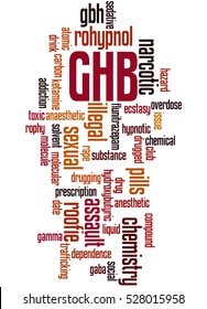 Ghb Gammahydroxybutyrate Word Cloud Concept On Stock Illustration ...